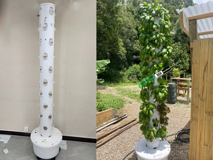 10 sets of 4P10 hydroponic tower systems in Panama