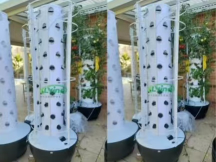 Food Grade PP Hydroponic Tower with One-Piece Molding in the UAE