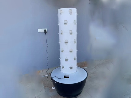 Lebanese client grows at home with 6p7 hydroponic tower