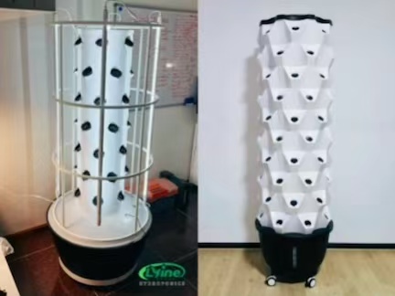 Singapore secondary school hydroponic tower system for STEM education indoor hydroponic classroom and outdoor campus garden
