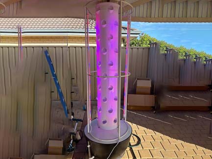 Customer N is very satisfied with the 6p10 hydroponic tower