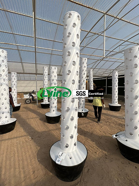 Polish customer orders 10 tower systems for hydroponic farming